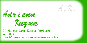 adrienn kuzma business card